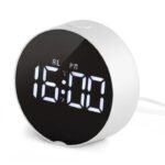 Smart Digital LED Alarm Clock – Mirror Display Desk Clock