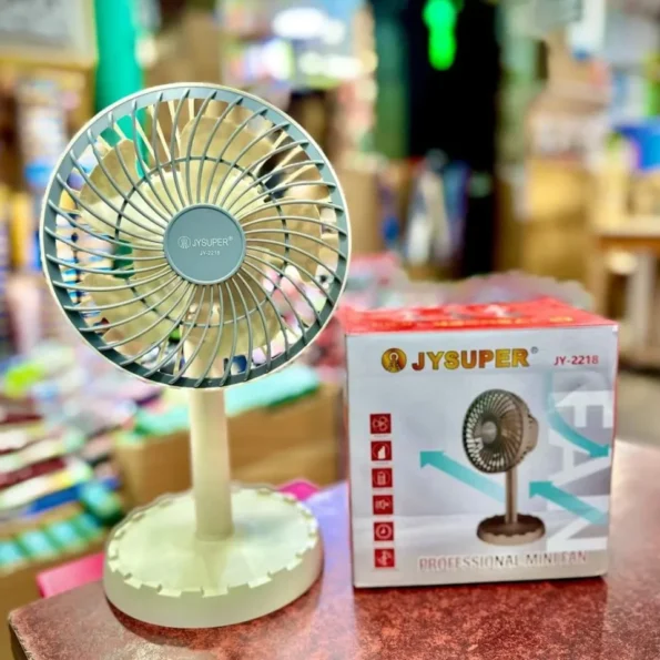 Rechargeable Portable Table Fan – USB Mini Desk Fan