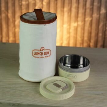 3-Layer Insulated Stainless Steel Hotpot Lunch Box with Leakproof Lid